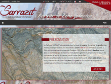 Tablet Screenshot of marbrerie-sarrazit.com